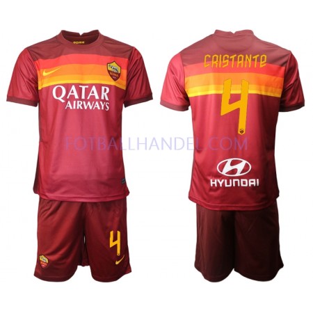 Barn Fotballdrakter AS Roma Bryan Cristante 4 Hjemme 2020-21 Kortermet